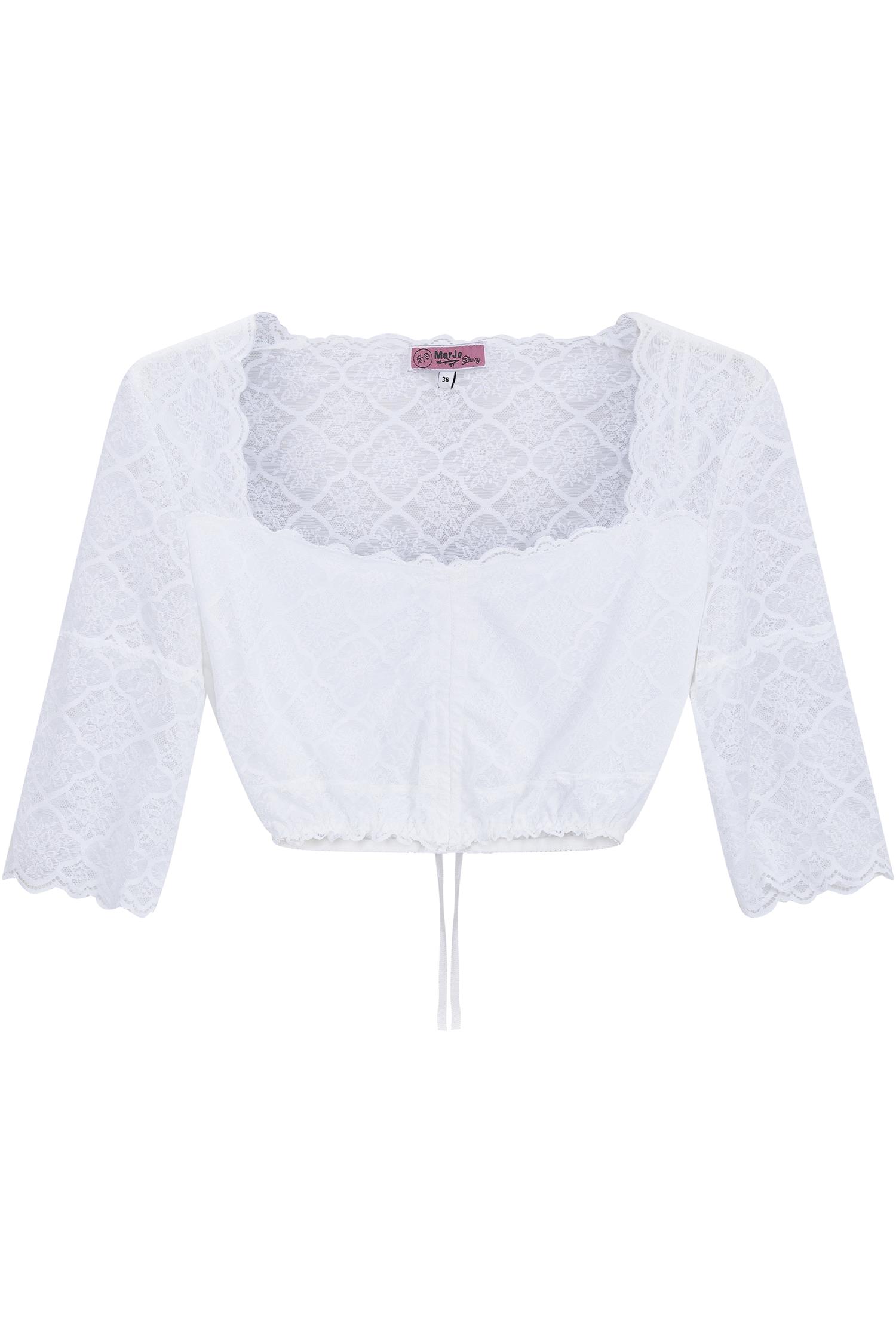 Wollbach Dirndlbluse in Weiß von MarJo